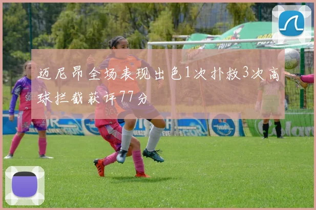 迈尼昂全场表现出色1次扑救3次高球拦截获评77分